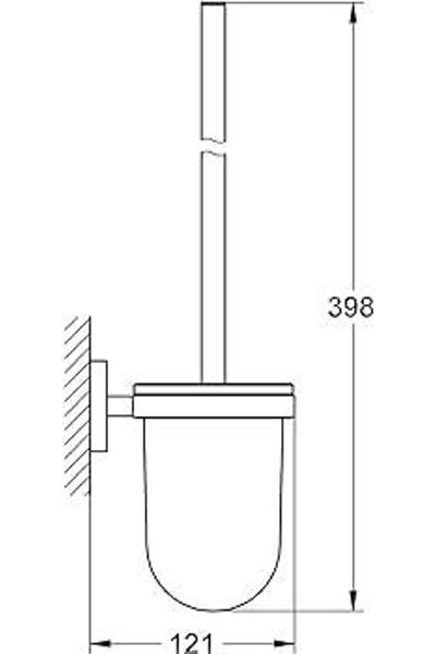 Grohe Essentials Toilet Brush Set - 40374al1