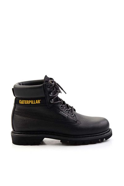 Caterpillar Black Printed Genuine Leather Men's Boots & Bootie Cat 1111141303