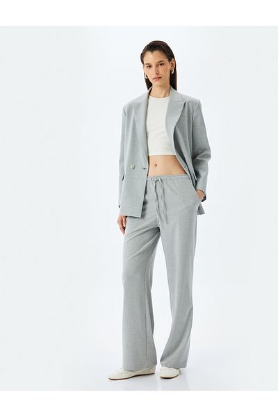 Koton Straight Wide Leg Pocket Sweatpants