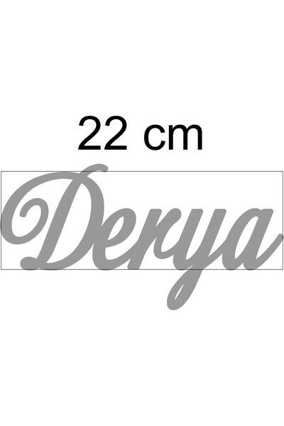 hoby shop Silver Aynalı Pleksi Isim- Gümüş Aynalı Pleksi Isim 22 Cm Gumus