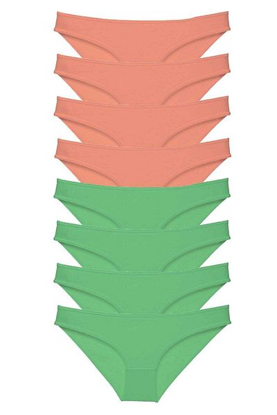 Easy Tedarik 8 Pieces Eco Set Lycra Women's Slip Pants Powder Green