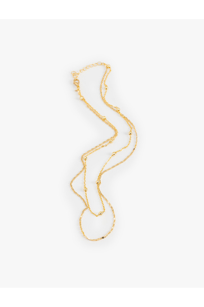 Koton Çift Sıra Zincir Detaylı Kolye