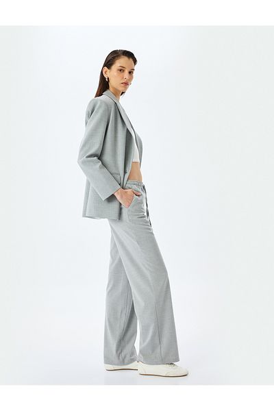 Koton Straight Wide Leg Pocket Sweatpants