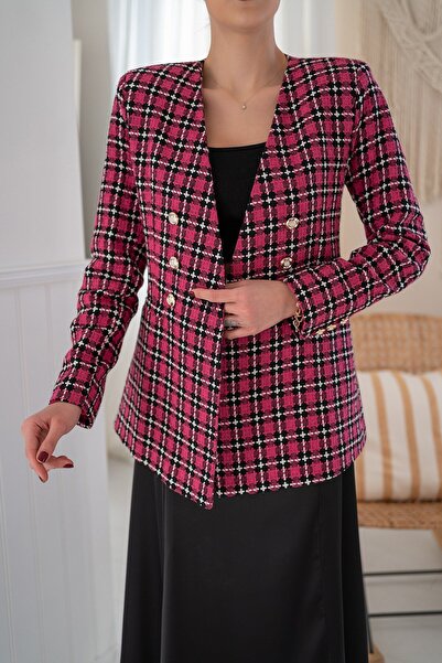 Elbee Fashion Woman Tüvit Ceket