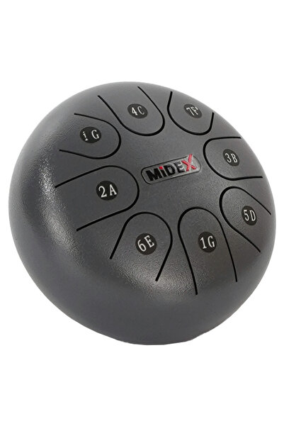 Midex TD-68ASH Çelik Dil Davul Handpan 6 İnç 8 Ton Steel Tongue Drum Full Set