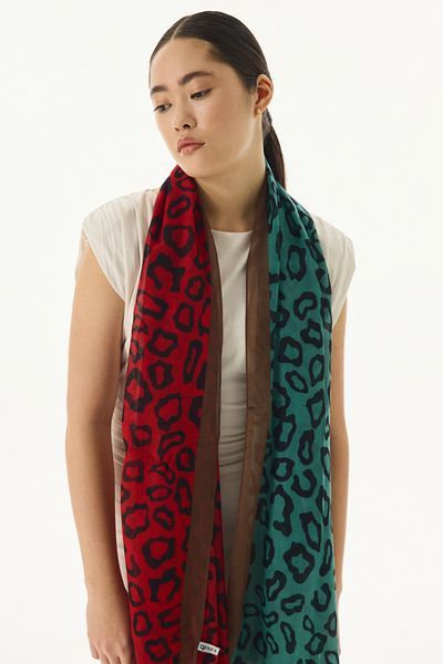 SOFT AKSESUAR Leopard Patterned Elegans Shawl