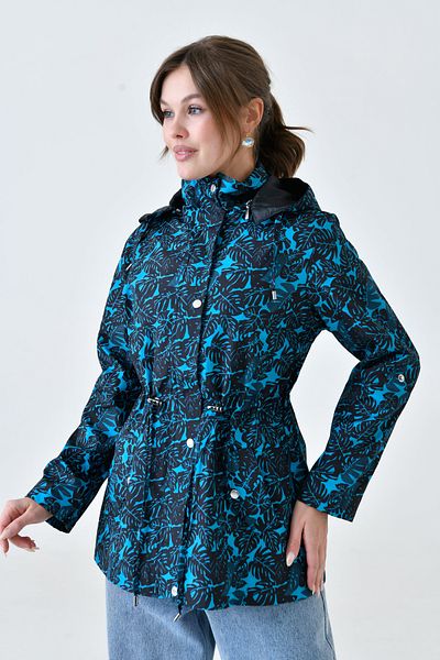 Butik Waterproof Digital Printed Large Size Seasonal Coat,Trench Coat