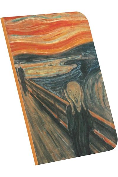 STOREMAX Edward Munch 1893 - A4 Notebook Xii, Unlined, Total 64 Sheets, Wire Stitching, Flexible Cover