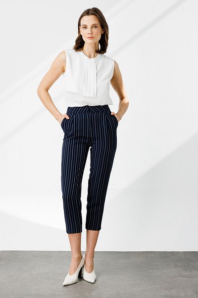 Ekol Stripe Patterned Short Pants