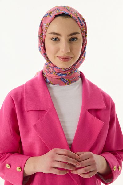 SOFT AKSESUAR Şal atemporal cu model de lanţ