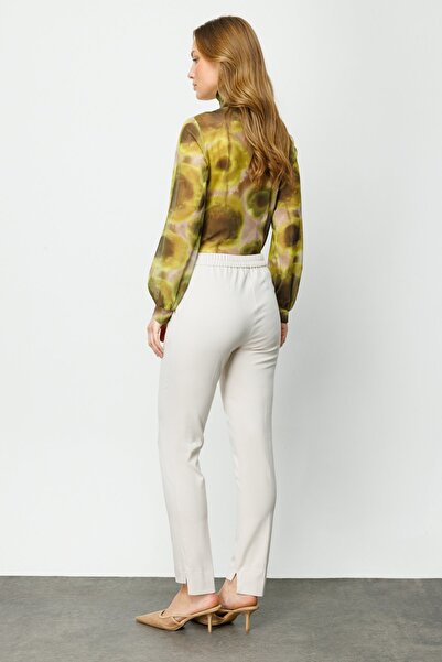 Ekol Elastic Waist Skinny Trousers