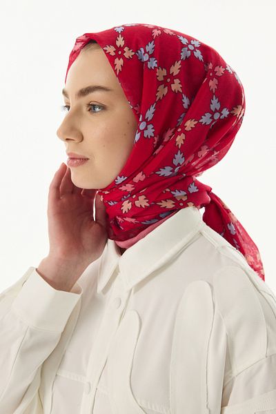 SOFT AKSESUAR Elegans Patterned Shawl