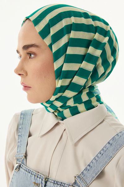 SOFT AKSESUAR Life Flower Line Patterned Shawl