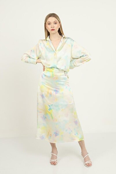 Elbee Fashion Woman Спідниця з батиковим візерунком