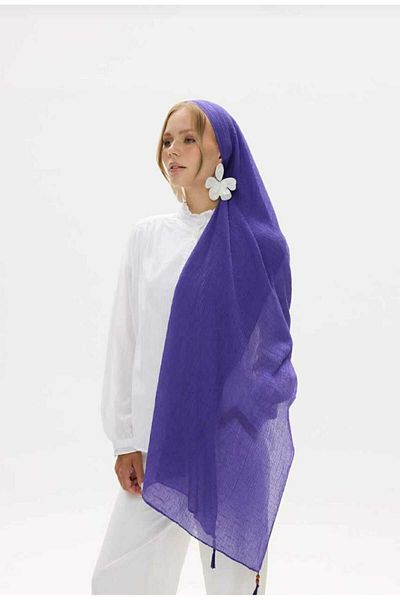 SOFT AKSESUAR New Season Women's Muslin Shawl - Solid Color, Soft Touch