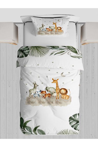 Bebaks Safari Patterned Duvet Cover for Kids