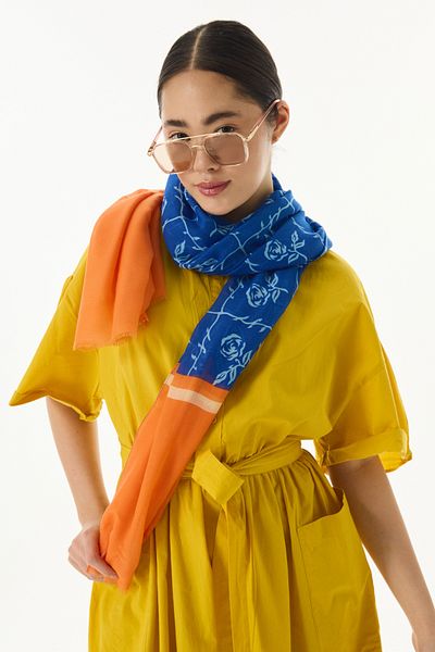 SOFT AKSESUAR Flovers Design Pattern Shawl