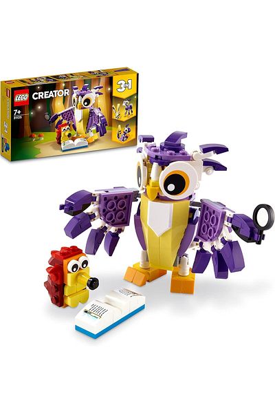 LEGO Creator 3 in 1 Fantastic Forest Creatures Owl for Kids Ages 31125-7 Years Old and up