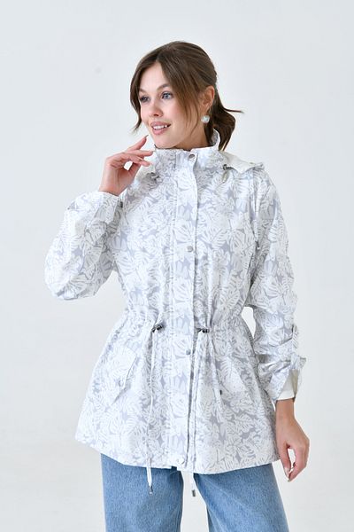 Butik Waterproof Digital Printed Large Size Seasonal Coat,Trench Coat