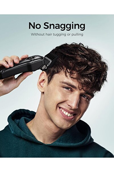 GLAKER Professional Hair Clippers For Mens Grooming Kit Black K11S+I3F