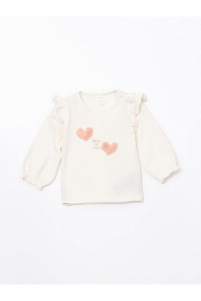 LC Waikiki Lcw Crew Neck Baby Girl Blouse and Tutu Skirt 2-Piece Fast Fashion