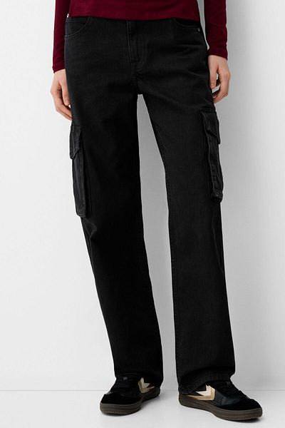 Bershka Straight-leg cargo jeans