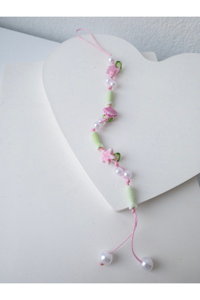 Leydia accessory Balık Detaylı Telefon Charm Telefon Askısı