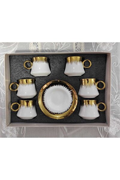 LÇH PORSELEN 6 'LI KAHVE FİNCAN SETİ