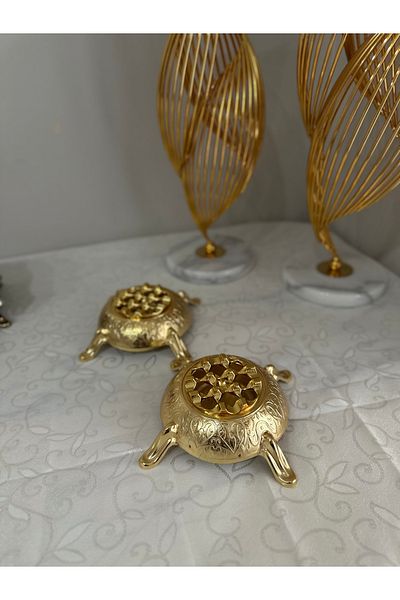 USD HOME Σετ με 2 χρυσά πλέγματα πολυτελείας