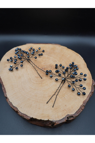 gelinmz Boncuklu Taraklı Ikili Gelin Saç Tokası