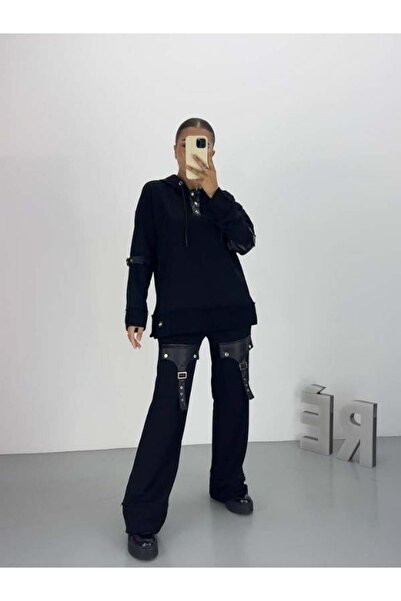 Atelier Bik Γυναικείο Δερμάτινο Λεπτομερές Σετ Γαρνιρισμένο Σχέδιο