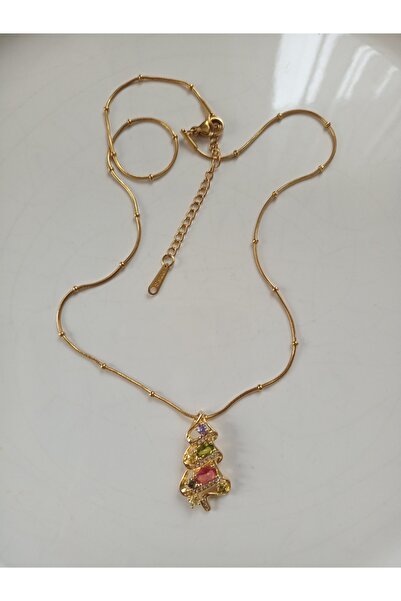 Mudita Tasarım Çelik yılbaşı ağacı kolye ürün 5 adet ile sınırlıdır