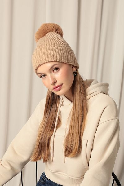 SOFT AKSESUAR Pompom Beret
