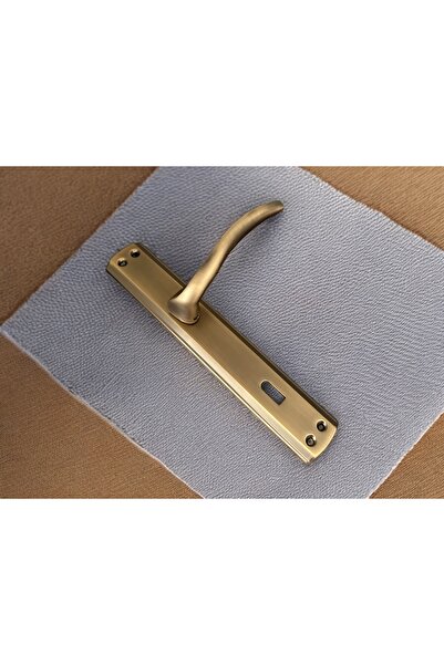 KOLDOOR Trim Mat Antik Sarı Aynalı Oda Kapı Kolu 1 Takım Şık Ve Dayanıklı