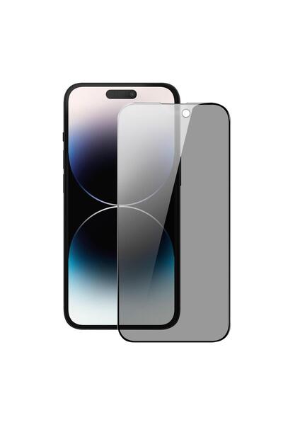 Vendas واقي شاشة شبح مخفي للخصوصية بتصميم حافة بيضاوية متوافق مع iPhone 15 Pro