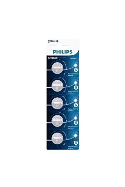 Philips CR2032P5/01B CR2032 3.0V Lityum 5 li Pil Kart
