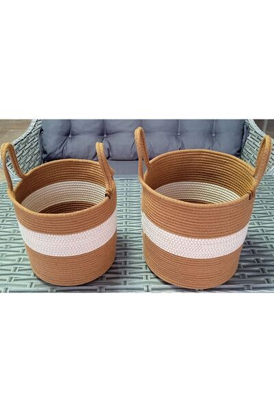 Life For You 2Pcs Large Basket 25Cm*30Cm Gold Wicker Toy Potato Onion Basket ...