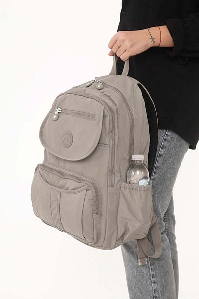 Lifonbag Unisex Αδιάβροχο Crinkle Υφασμάτινο Σχολικό και Ταξιδιωτικό Σακίδιο Πολλαπλών Διαμερισμάτων Laptop