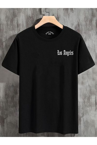 DEEPSENCE LOS ANGELES miniman Unisex Μαύρο μπλουζάκι Oversize