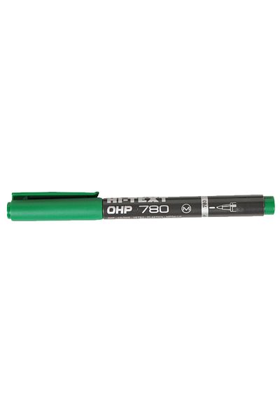 Hi-Text Green Acetate Pen - Permanent m Series, 12 Pack 780My