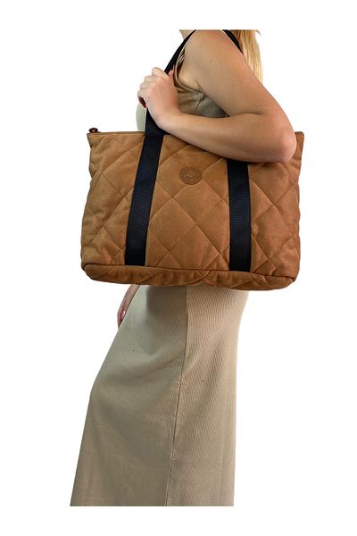 Gloria Addase Women's Quilted Pattern Puff Shoulder Bag