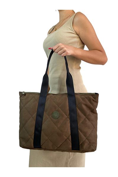 Gloria Addase Women's Quilted Pattern Puff Shoulder Bag