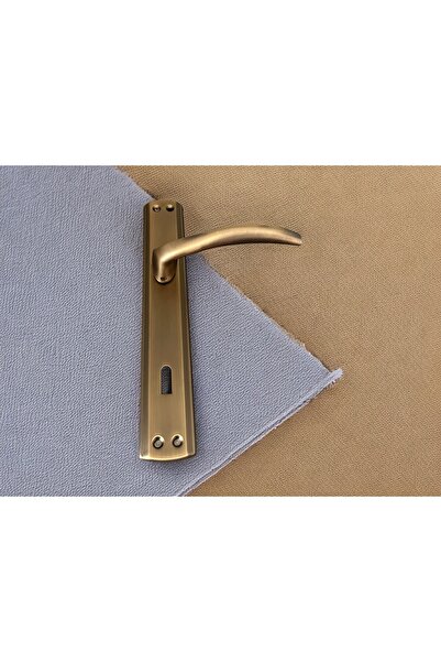 KOLDOOR Trim Mat Antik Sarı Aynalı Oda Kapı Kolu 1 Takım Şık Ve Dayanıklı