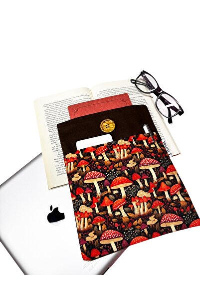 Smyrna Book Case / Tablet Case / Ebook Case / Multi-Purpose Case (Mushrooms)