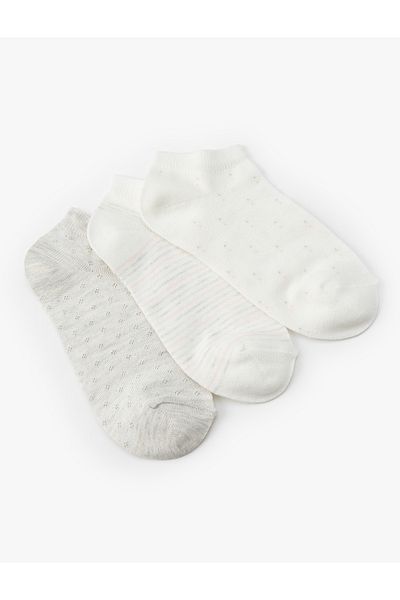 Koton Basic 3-Piece Booties Socks Set