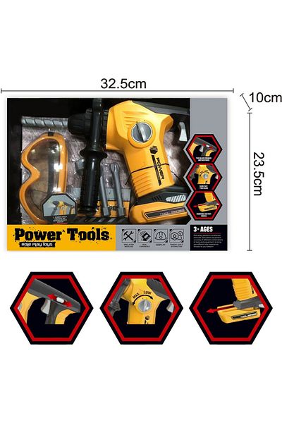 Learning Toys Learning Fun Learning Fun Toy Impact Drill and Protective Glasses