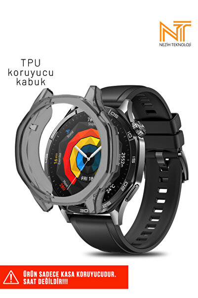 Nezih Case Huawei Watch Gt 5 46mm Uyumlu Tpu (YUMUŞAK SİLİKON) Kasa Koruyucu