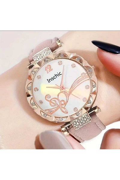 Beyna Rose Gold Plated Music Musical Note Butterfly Necklace Earrings Bracelet Ring Watch Gift Set for Lover, Mother
