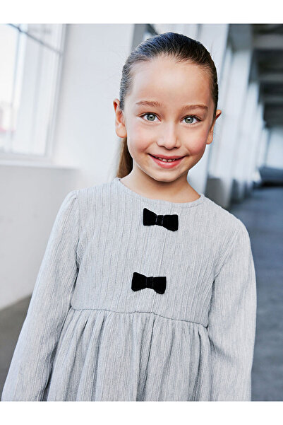 LC Waikiki Lcw Crew Neck Long Sleeve Girls' Dress