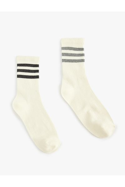 Koton Set of 2 Striped Tennis Socks